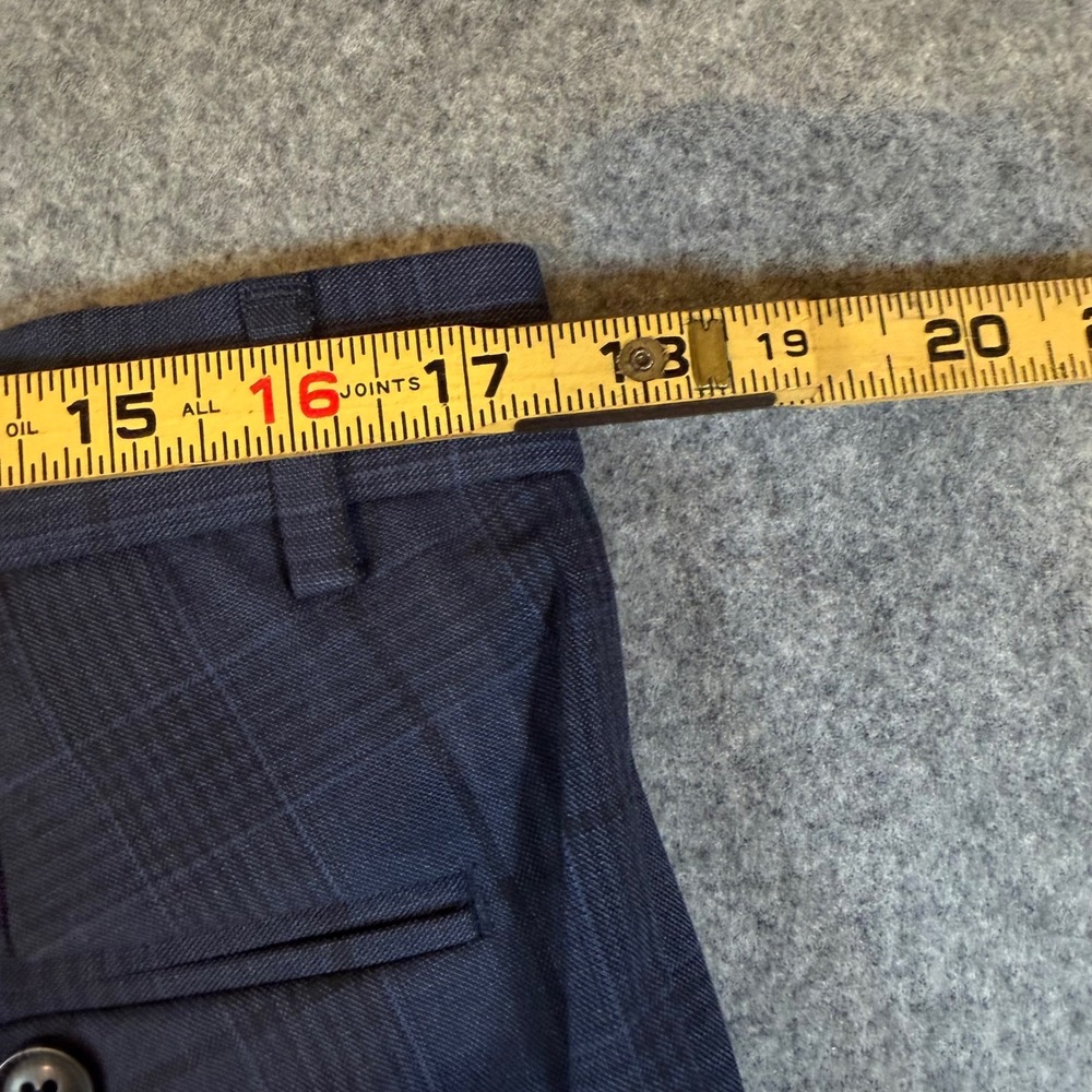 Tommy Hilfiger THFlex Tate-TH Blue Plaid Dress Pants Mens 34W x 30L TTEAPH6A0382 - Picture 8 of 9